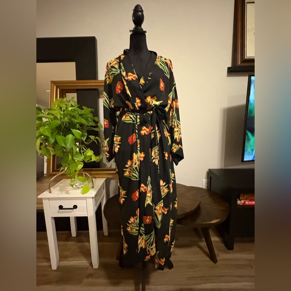 Vintage Robe Judith Hart Fine Intimate Apparel Wrap Style Long Robe